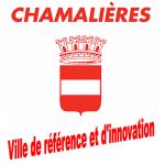 logo de la ville de Chamalières, blason et bandeau